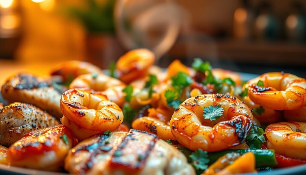 chicken and shrimp dishes